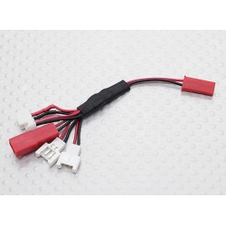 Multi-Plug Charge Lead for Micro Model Batteries (Walkera/NE/Pico/E-flite/JST) [MICROMULTILEAD]